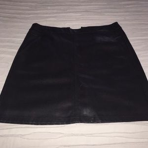Loft leather skirt